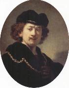 Rembrandt, Self-Portrait with Hat and Gold Chain